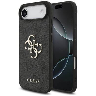 iPhone 17 Air dėklas Guess 4G Big Logo – juodas iPhone 17 Air dėklas Guess 4G Big Logo – juodas