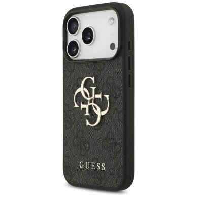 iPhone 17 Pro Guess 4G Big Logo dėklas – juodas 1 iPhone 17 Pro Guess 4G Big Logo dėklas – juodas 1