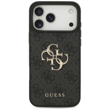iPhone 17 Pro Max Guess 4G Big Logo dėklas – juodas 2 iPhone 17 Pro Max Guess 4G Big Logo dėklas – juodas 2