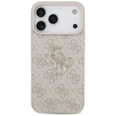iPhone 17 Pro Max dėklas Guess 4G Big Logo – rožinis 2 iPhone 17 Pro Max dėklas Guess 4G Big Logo – rožinis 2