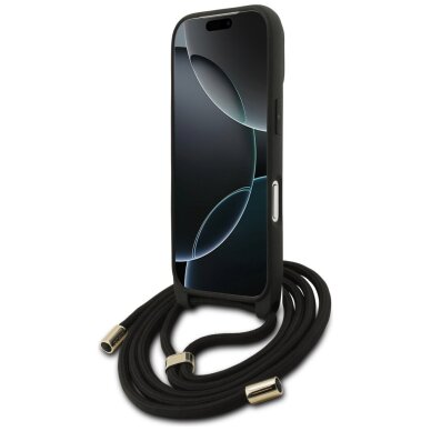 iPhone 17 Pro Guess 4G Big Logo Crossbody dėklas – juodas 3