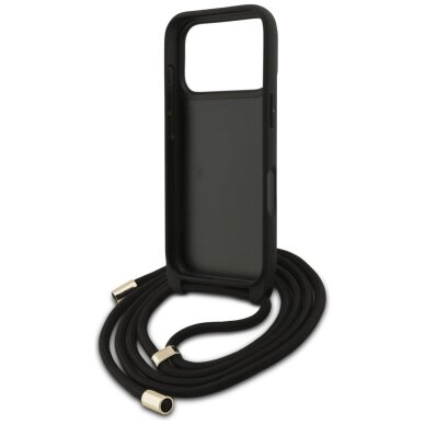 iPhone 17 Pro Max dėklas Guess 4G Big Logo Cord Strap Crossbody – juodas 5 iPhone 17 Pro Max dėklas Guess 4G Big Logo Cord Strap Crossbody – juodas 5