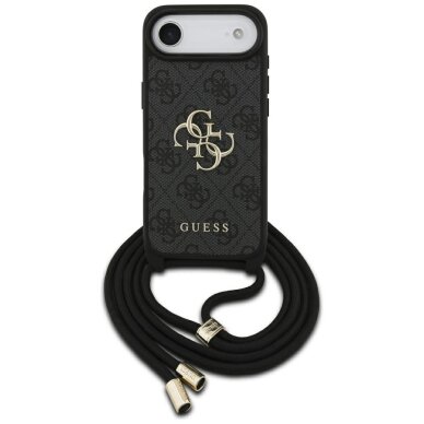 iPhone Air Guess 4G Big Logo Crossbody dėklas – juodas