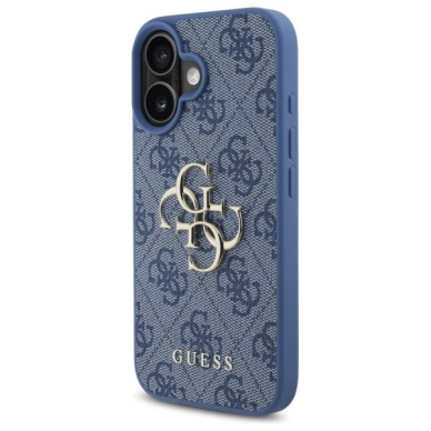 iPhone 16 – Guess 4G Big Logo dėklas - Mėlynas 1