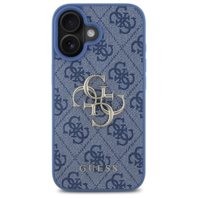 iPhone 16 – Guess 4G Big Logo dėklas - Mėlynas 2