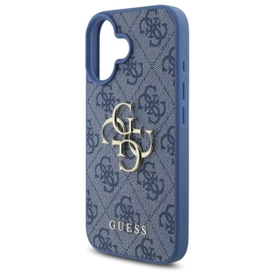 iPhone 16 – Guess 4G Big Logo dėklas - Mėlynas 5