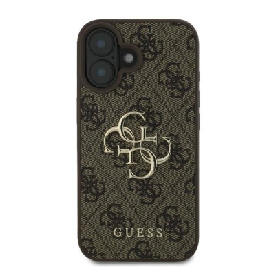 iPhone 16 – Guess 4G Big Logo dėklas - Rudas 2