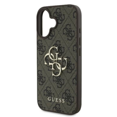 iPhone 16 – Guess 4G Big Logo dėklas - Rudas 5