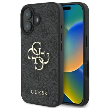 Dėklas Guess 4G Big Logo iPhone 16 Plus - Juodas Dėklas Guess 4G Big Logo iPhone 16 Plus - Juodas