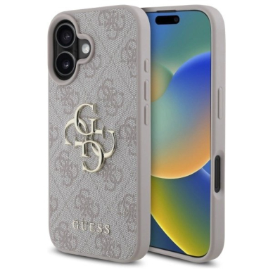 iPhone 16 Plus – Guess 4G Big Logo Case - Rožinis
