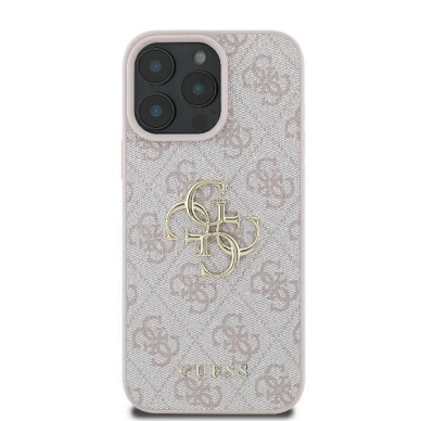 iPhone 16 Pro – Guess 4G Big Logo dėklas - Rožinis 2