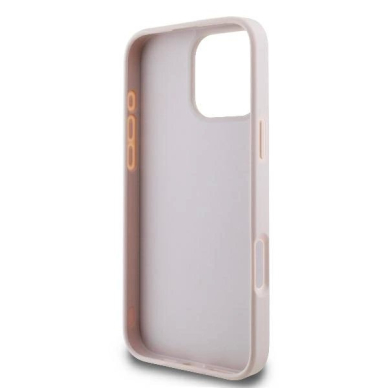 iPhone 16 Pro – Guess 4G Big Logo dėklas - Rožinis 6