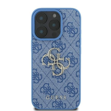 iPhone 16 Pro Max – Guess 4G Big Logo dėklas - Mėlynas 2