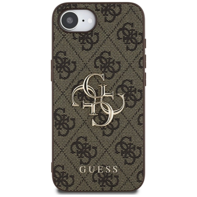 Guess 4G Big Logo iPhone 16e Dėklas - Rudas 2