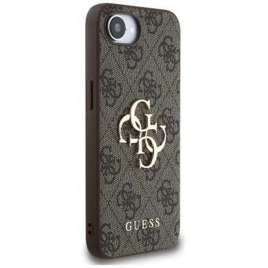 Guess 4G Big Logo iPhone 16e Dėklas - Rudas 3