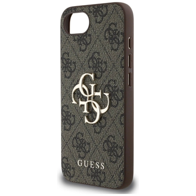 Guess 4G Big Logo iPhone 16e Dėklas - Rudas 5