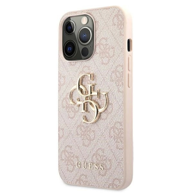 Guess 4G Big Metal Logo Dėklas skirtas iPhone 13 Pro / 13 6.1&quot; - Rožinis 1