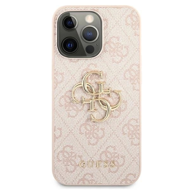 Guess 4G Big Metal Logo Dėklas skirtas iPhone 13 Pro / 13 6.1&quot; - Rožinis 2