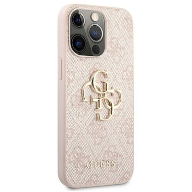 Guess 4G Big Metal Logo Dėklas skirtas iPhone 13 Pro / 13 6.1&quot; - Rožinis 3