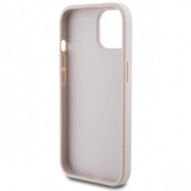 Dėklas Guess 4G Big Metal Logo case skirta iPhone 15 Plus - rožinis 6