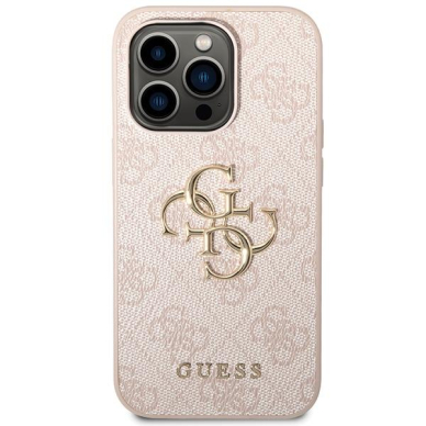 Dėklas Guess 4G Big Metal Logo iPhone 15 Pro - Rožinis 2 Dėklas Guess 4G Big Metal Logo iPhone 15 Pro - Rožinis 2