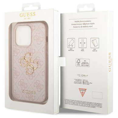 Dėklas Guess 4G Big Metal Logo iPhone 15 Pro - Rožinis 7 Dėklas Guess 4G Big Metal Logo iPhone 15 Pro - Rožinis 7