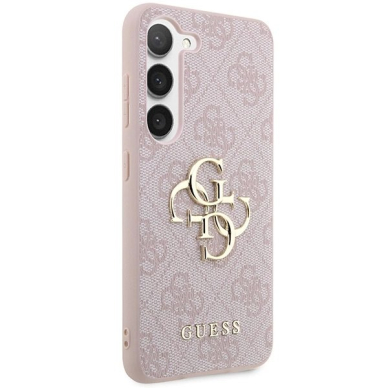 Guess 4G Big Metal Logo Dėklas Samsung Galaxy A55 - Rožinis 3 Guess 4G Big Metal Logo Dėklas Samsung Galaxy A55 - Rožinis 3