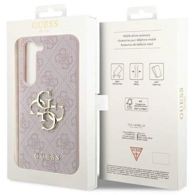 Guess 4G Big Metal Logo Dėklas Samsung Galaxy A55 - Rožinis 7 Guess 4G Big Metal Logo Dėklas Samsung Galaxy A55 - Rožinis 7