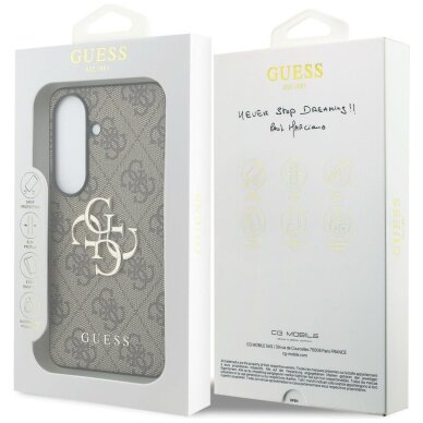 Samsung Galaxy S26 Guess 4G Big Metal Logo dėklas – rudas 7 Samsung Galaxy S26 Guess 4G Big Metal Logo dėklas – rudas 7