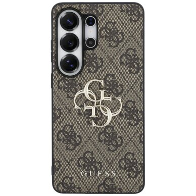 Samsung Galaxy S26 Ultra Guess 4G Big Metal Logo dėklas – rudas 2