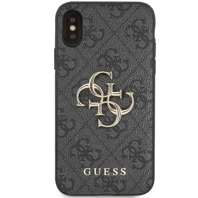 Guess 4G Big Metal Logo iPhone X/XS Dėklas - Pilkas 2 Guess 4G Big Metal Logo iPhone X/XS Dėklas - Pilkas 2