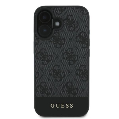 Guess 4G Bottom Stripe Dėklas skirtas iPhone 16 Plus 6.7&quot; - Pilkas 2