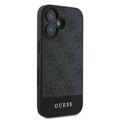 Guess 4G Bottom Stripe Dėklas skirtas iPhone 16 Plus 6.7&quot; - Pilkas 3