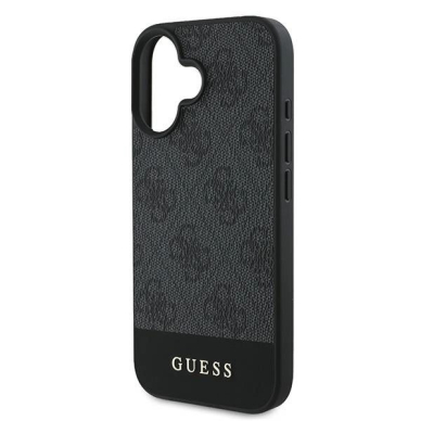 Guess 4G Bottom Stripe Dėklas skirtas iPhone 16 Plus 6.7&quot; - Pilkas 5