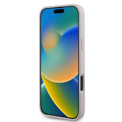 Guess 4G Bottom Stripe Dėklas skirtas iPhone 16 Plus 6.7&quot; - Rožinis 4
