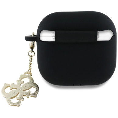 AirPods 4 Guess 4G Charm dėklas - juodas 1