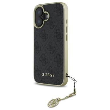 Dėklas Guess 4G Charms Collection iPhone 16 - Juodas 1 Dėklas Guess 4G Charms Collection iPhone 16 - Juodas 1
