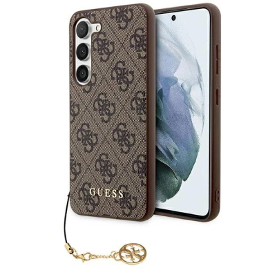 Guess 4G Charms Collection Dėklas Samsung Galaxy A35 - Rudas Guess 4G Charms Collection Dėklas Samsung Galaxy A35 - Rudas