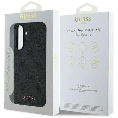 Guess 4G Charms Collection Dėklas skirtas Samsung Galaxy A56 - Juodas 6
