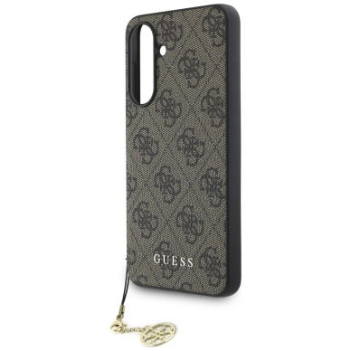 Guess 4G Charms Collection Dėklas skirtas Samsung Galaxy A56 - Rudas 4