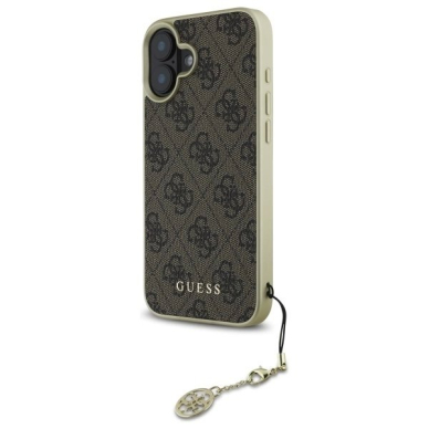 Dėklas Guess 4G Charms Collection iPhone 16 Plus - Rudas 1 Dėklas Guess 4G Charms Collection iPhone 16 Plus - Rudas 1