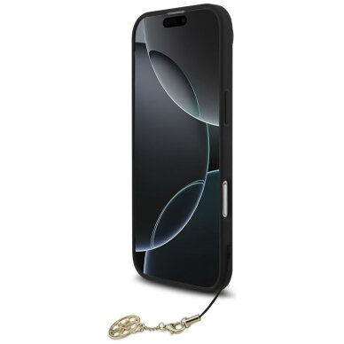 iPhone Air dėklas Guess 4G Charms Collection, MagSafe – juodas 3