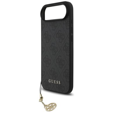 iPhone Air dėklas Guess 4G Charms Collection, MagSafe – juodas 4