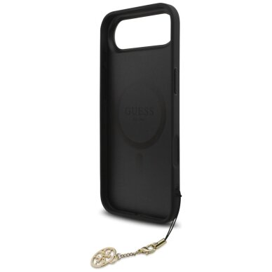 iPhone Air dėklas Guess 4G Charms Collection, MagSafe – juodas 5