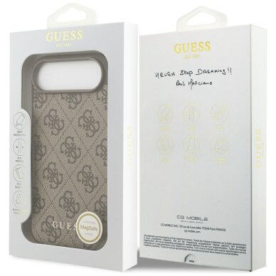 iPhone Air Guess 4G Charms Collection MagSafe dėklas – rudas 6 iPhone Air Guess 4G Charms Collection MagSafe dėklas – rudas 6