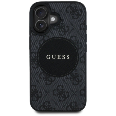 iPhone 16 – Guess 4G Circle Classic Logo MagSafe dėklas - Juodas 2