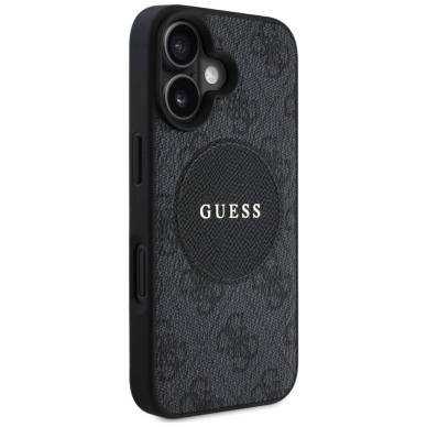 iPhone 16 – Guess 4G Circle Classic Logo MagSafe dėklas - Juodas 3