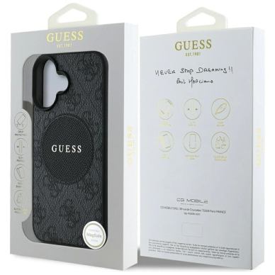 iPhone 16 – Guess 4G Circle Classic Logo MagSafe dėklas - Juodas 7 iPhone 16 – Guess 4G Circle Classic Logo MagSafe dėklas - Juodas 7