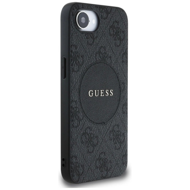 Guess 4G Circle Classic Logo MagSafe Dėklas skirtas iPhone 16e - Juodas 3