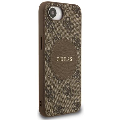 iPhone 16e Guess 4G Circle Classic Logo MagSafe dėklas – rudas 3 iPhone 16e Guess 4G Circle Classic Logo MagSafe dėklas – rudas 3